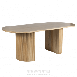 meja makan minimalis modern natural